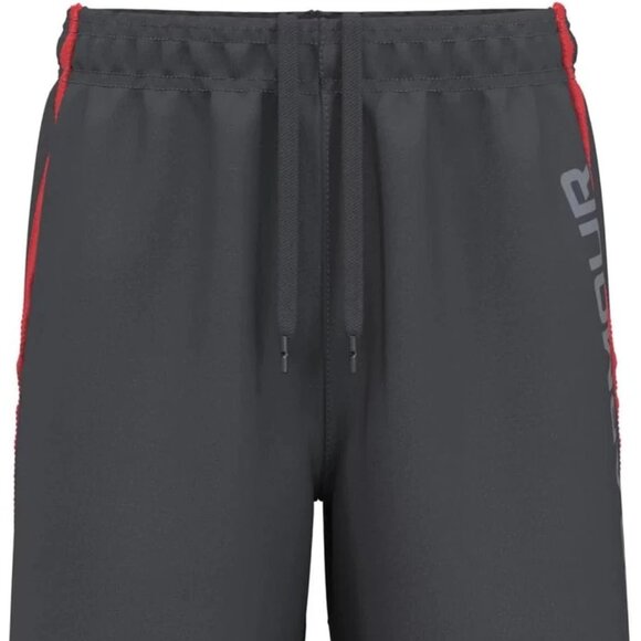 Under Armour Kids Stunt 3.0 Printed Shorts 1361804 Gray Red Size LG (14-16) - Picture 1 of 4